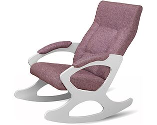 Купить кресло Мебелик Сорренто ткань лиловый, каркас белый