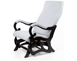 Купить кресло Мебелик Венеция ткань серый, каркас венге