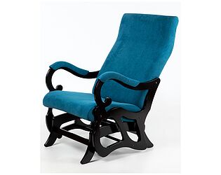 Купить кресло Мебелик Венеция ткань бирюза, каркас венге