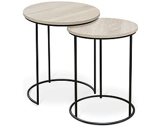 Купить стол Мебелик SHT-CT7 дуб белёный/чёрный муар