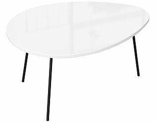Купить стол Mebwill Тип 3 низкий, Белый глянец