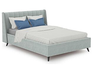 Купить кровать Нижегородмебель Мелисса 1400 (с основанием) серебристый серый