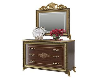 Купить комод Мэри-Мебель Версаль СВ-06 + зеркало СВ-08К с короной
