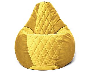 Купить кресло Relaxline Груша велюр (стёжка) Maserrati 11 жёлтая L