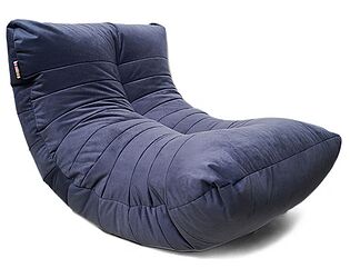 Купить кресло Relaxline Кокон в велюре Maserrati (21 тёмно-синий)