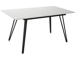 Купить стол R-Home Диего раскладной 120-160х80 мрамор бьянко