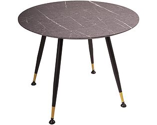 Купить стол R-Home Месси (диаметр 960) Мрамор графит со скосом