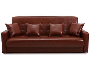 Купить диван Элегантный стиль Комфорт эко-кожа 4, коричневый