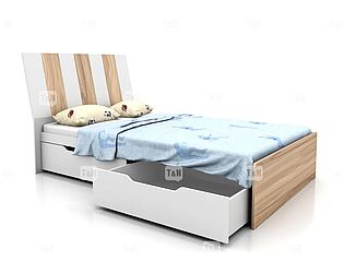 Купить кровать Tomy Niki Lucas Oak A21 (90) с 2я ящиками