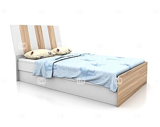 Купить кровать Tomy Niki Lucas Oak A32 (120) с подъемным механизмом и ящиком