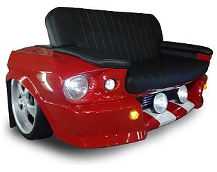 Купить диван Rolling Stol Ford Mustang (1967 г) цвет на заказ, с подсветкой