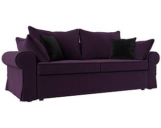 Купить диван Лига Диванов прямой Элис велюр фиолетовый