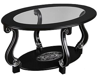Купить стол Мебелик Овация (С) Венге/Серебро