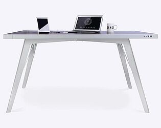 Умный стол tabula sense smart desk черный белый