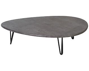 Купить стол Мебелик Дадли Серый бетон/Чёрный