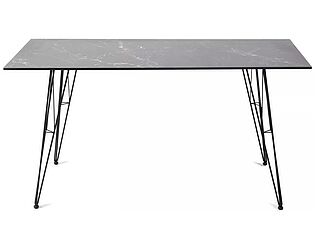 Купить стол Indoor Руссо обеденный 150х80 (черный мрамор)