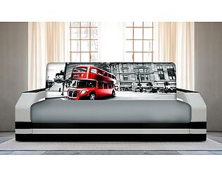 Купить диван FotoDivan книжка Автобус 2 (боковины с подсветкой)