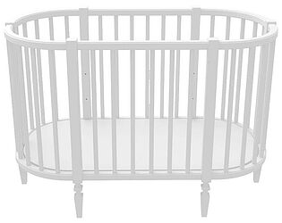 Купить кровать ФурниТурни Джуниор для новорожденного овальная, арт. 2222-9010