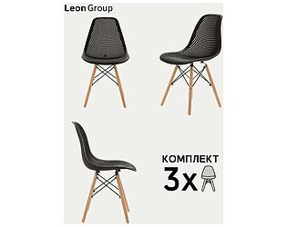 Купить стул Leon group АЖУРНЫЙ в стиле eames DSW, 3 шт