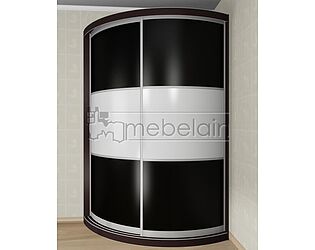 Купить шкаф Mebelain Радиусный Мебелайн 15 черный