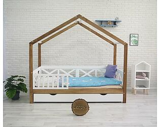 Купить кровать Leroys домик Хома 9 Cross Wood