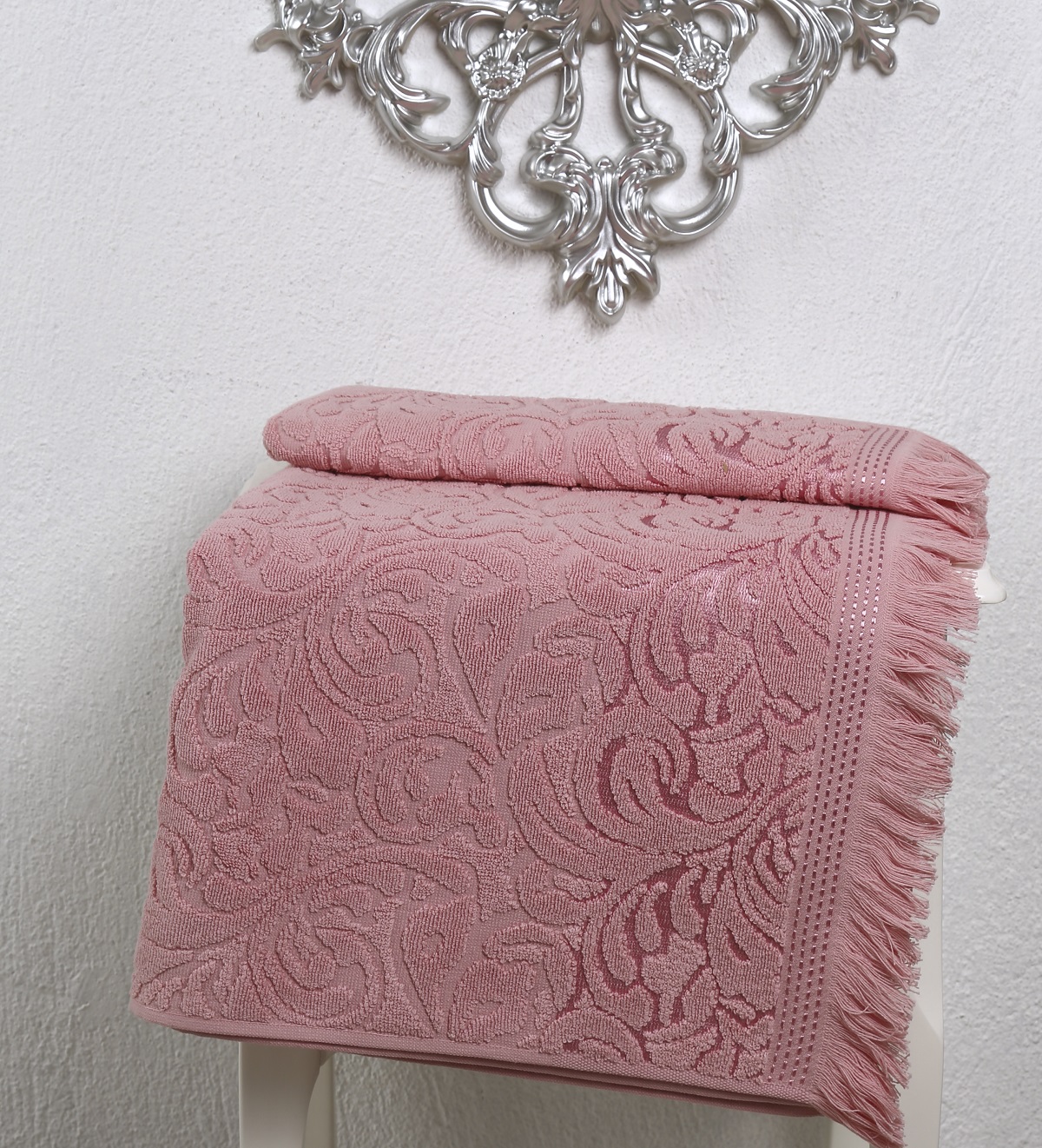 Полотенце Karna Esra 50х90 см, розовое