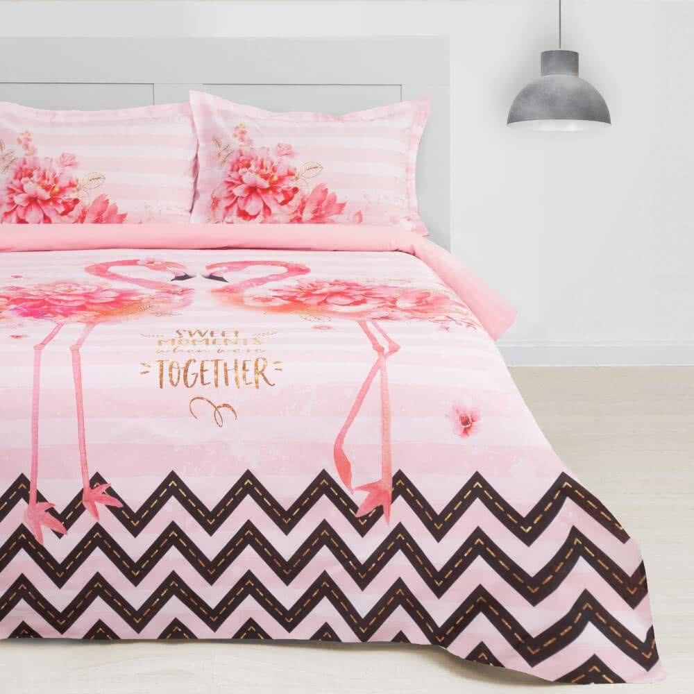 Купить постельное белье Этель ETP-213 Розовый фламинго