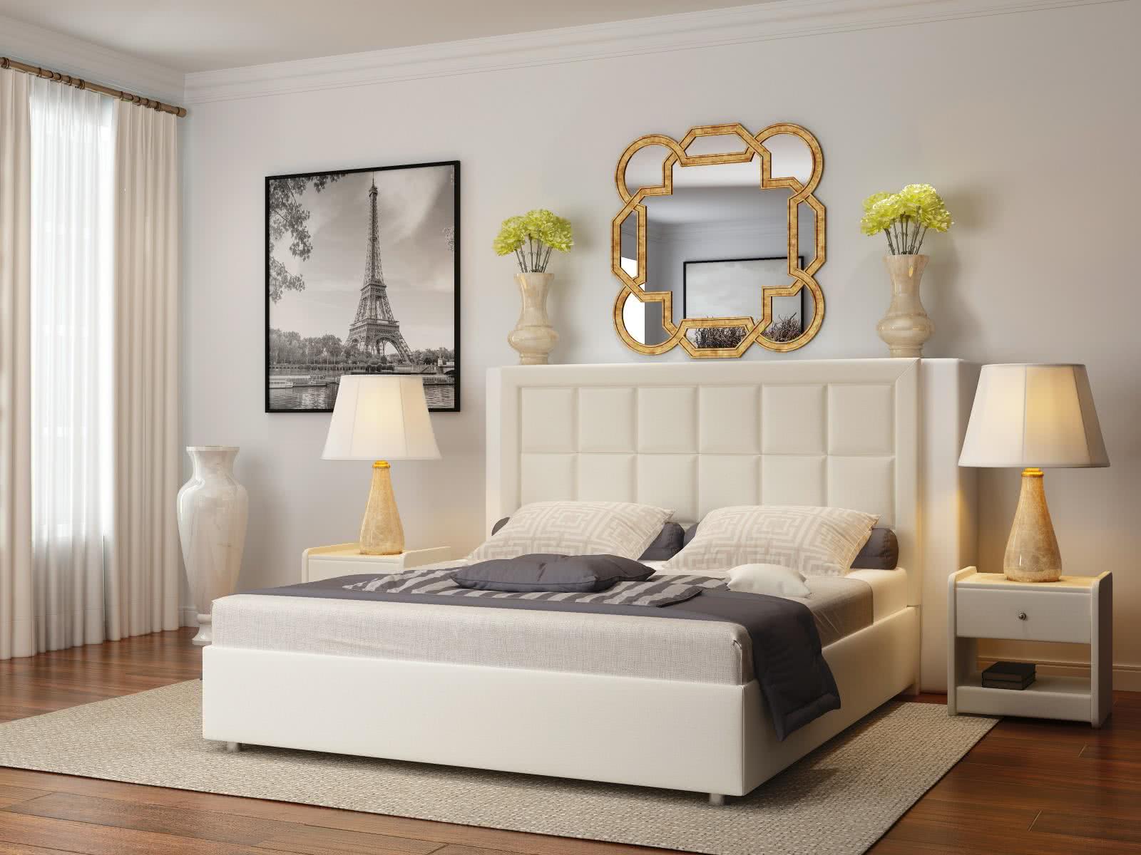 Купить кровать Sleeptek Premier 2 с основанием (Экокожа) 140х190