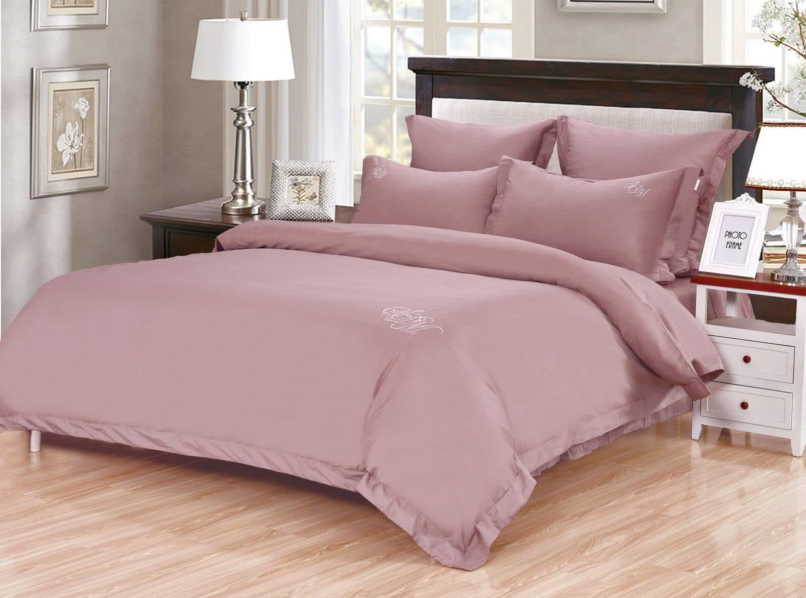 Купить Постельное Белье Сатин Розовый